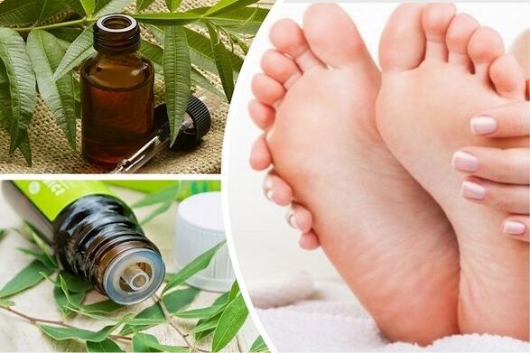 Tea tree oil to remove onychomycosis